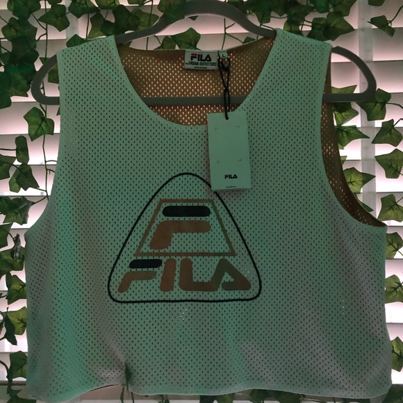 cropped retro fila jersey, reversible (NWT!!) - Picture 1 of 4